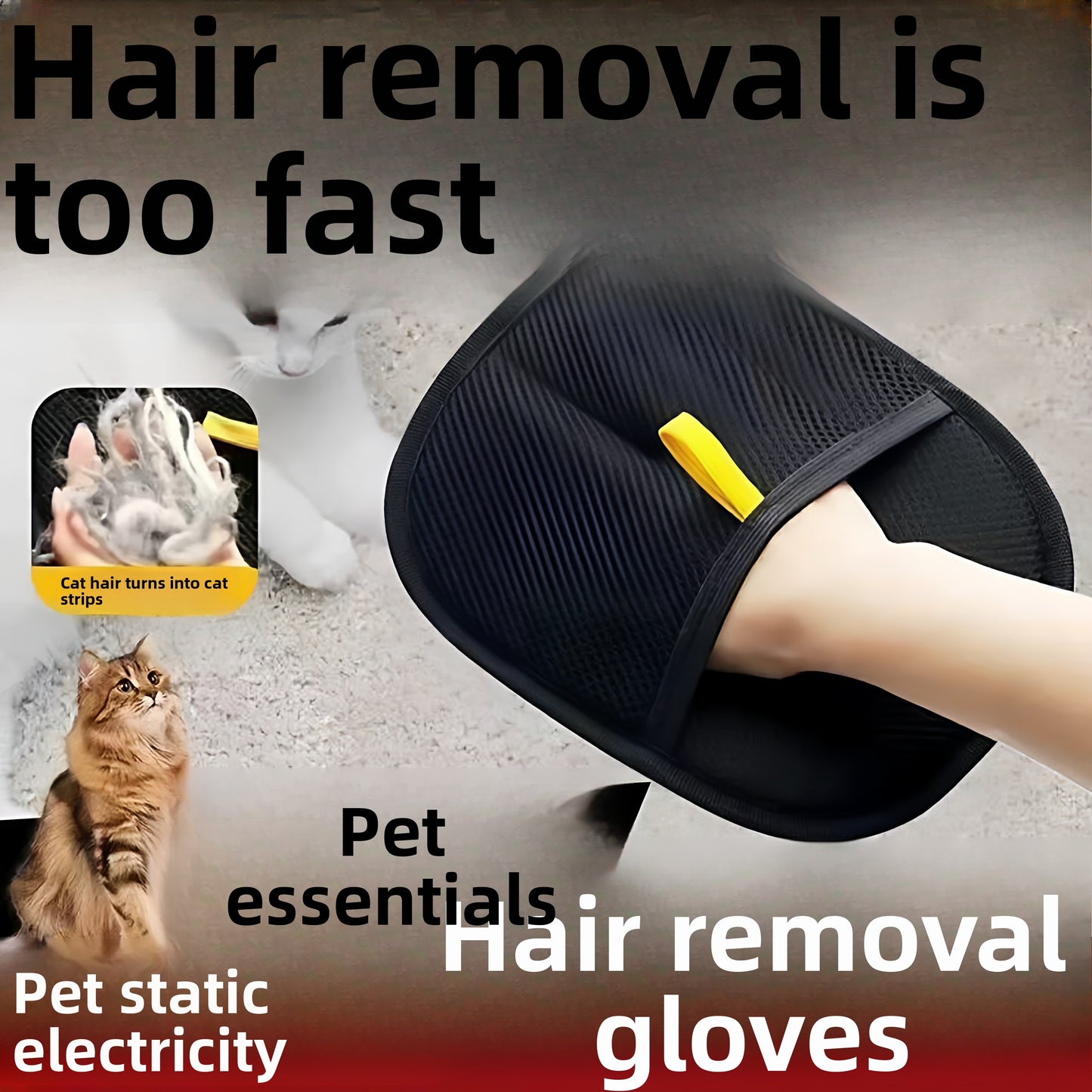 Pet static electricity hair removal gloves