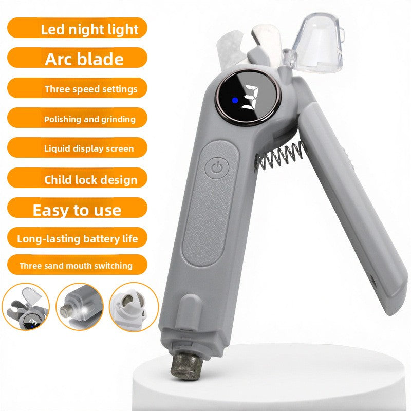 Electric Pet Nail Grinder Trimmer
