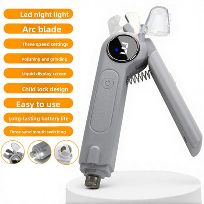 Electric Pet Nail Grinder Trimmer