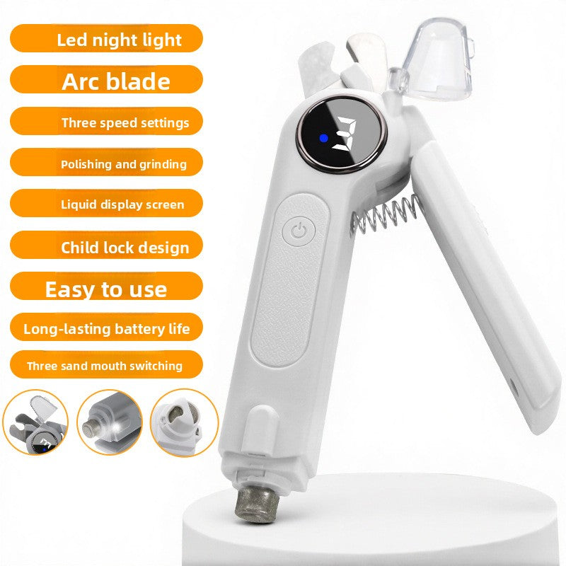 Electric Pet Nail Grinder Trimmer