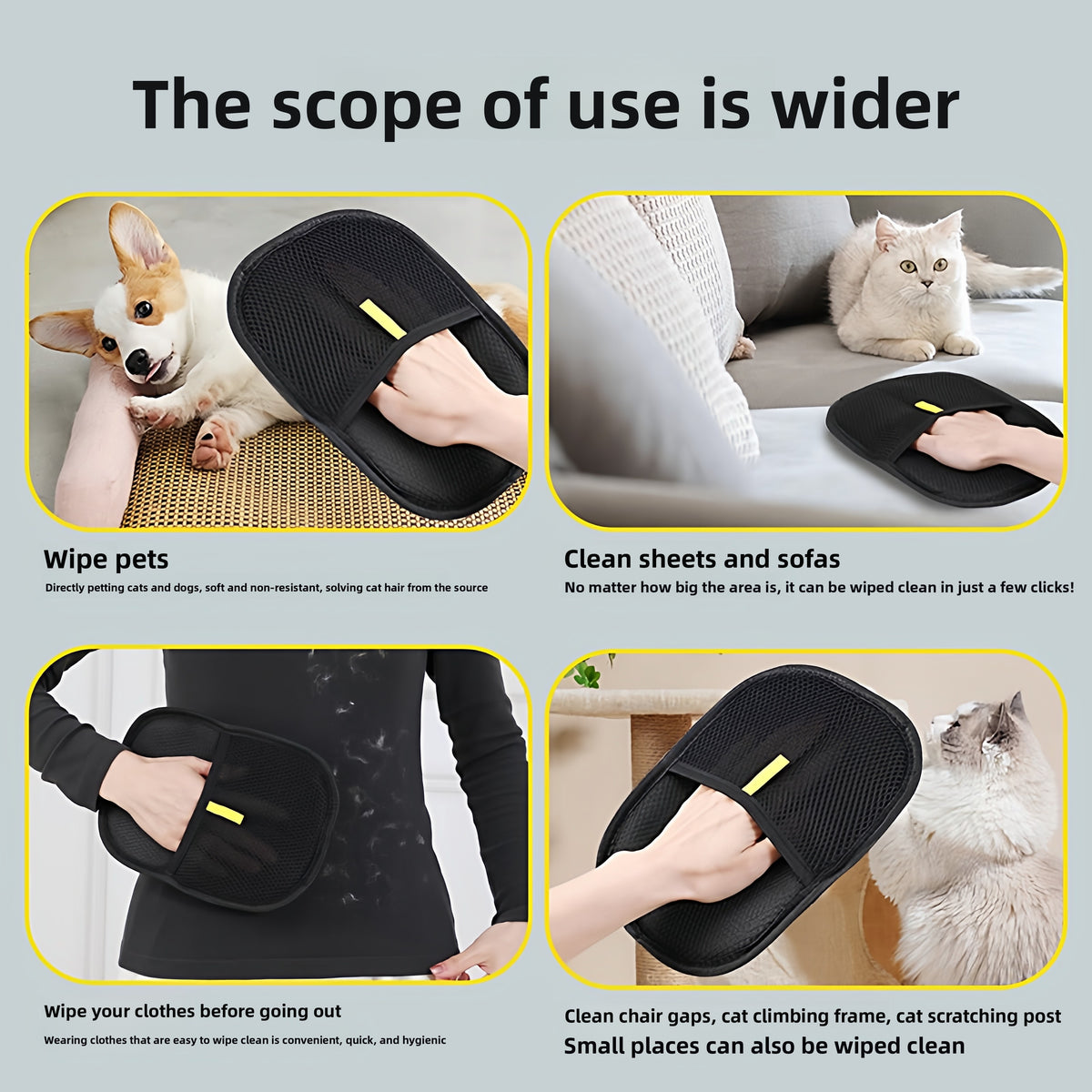 Pet static electricity hair removal gloves