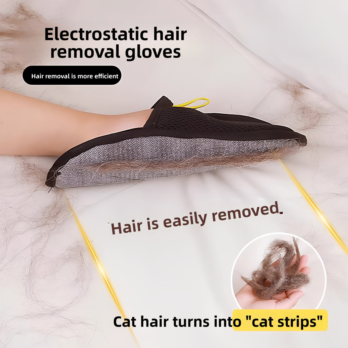 Pet static electricity hair removal gloves